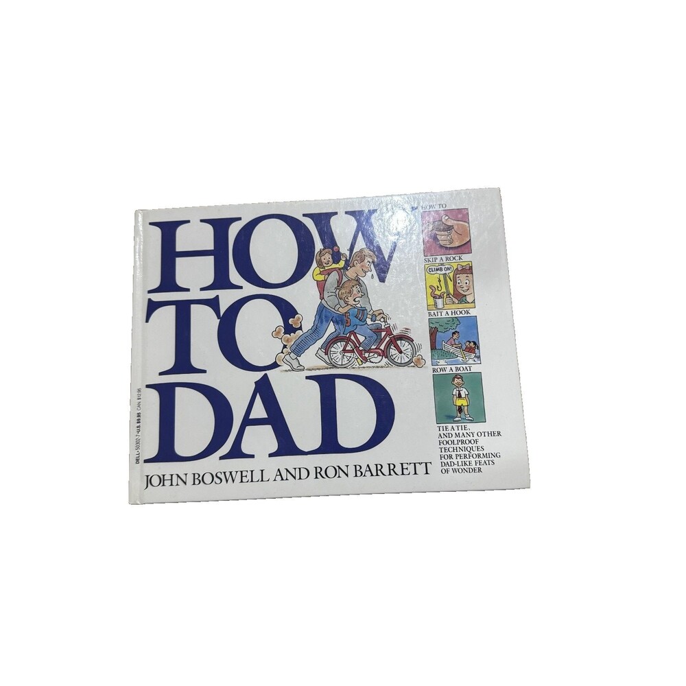 How to Dad John Boswell Ron Barrett Vintage Humor Paperback Dell Dad Gift